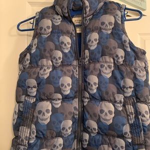 Skull puffer vest
